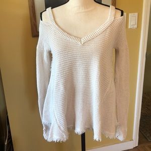Free People Cold Shoulder Sweater